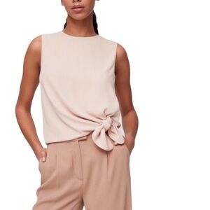 Babaton‎ Aritzia Hopkins Side Tie Sleeveless Blouse